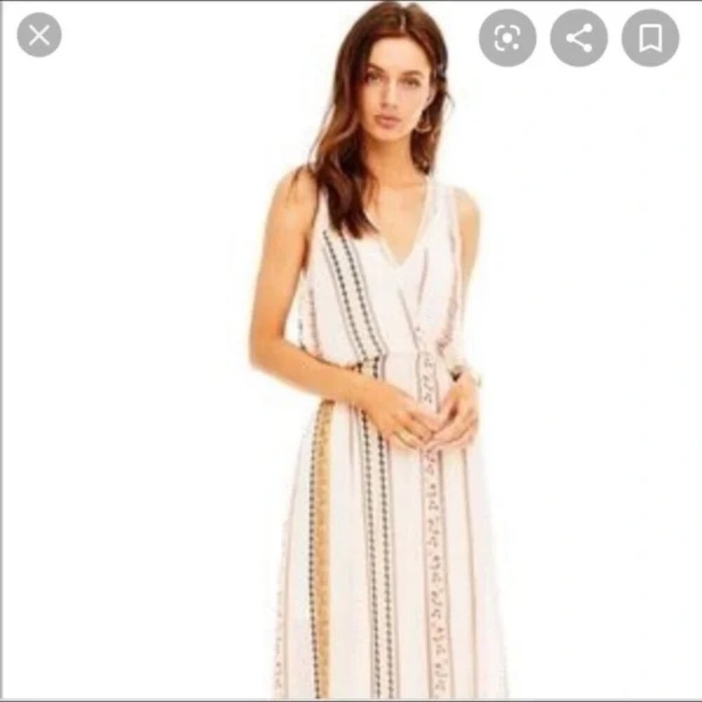 Anthro boho maxi dress NEW by ASTR The Label, Millie Floral Dress ivory print